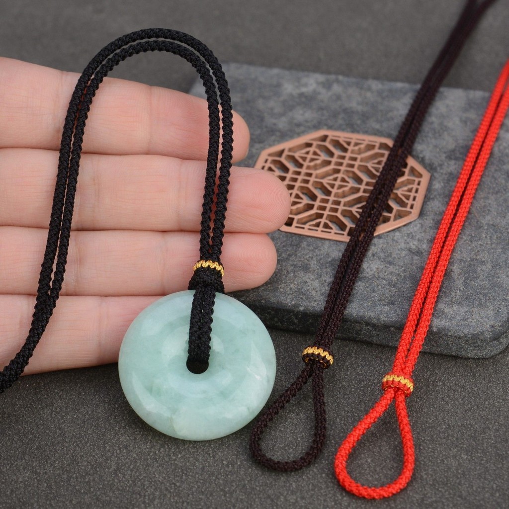 ทอมือปลอดภัยหัวเข็มขัดเฉพาะจี้เชือกเส้นเล็กปรับสร้อยคอจี้เชือกด้วยเชือกฟรีผูก