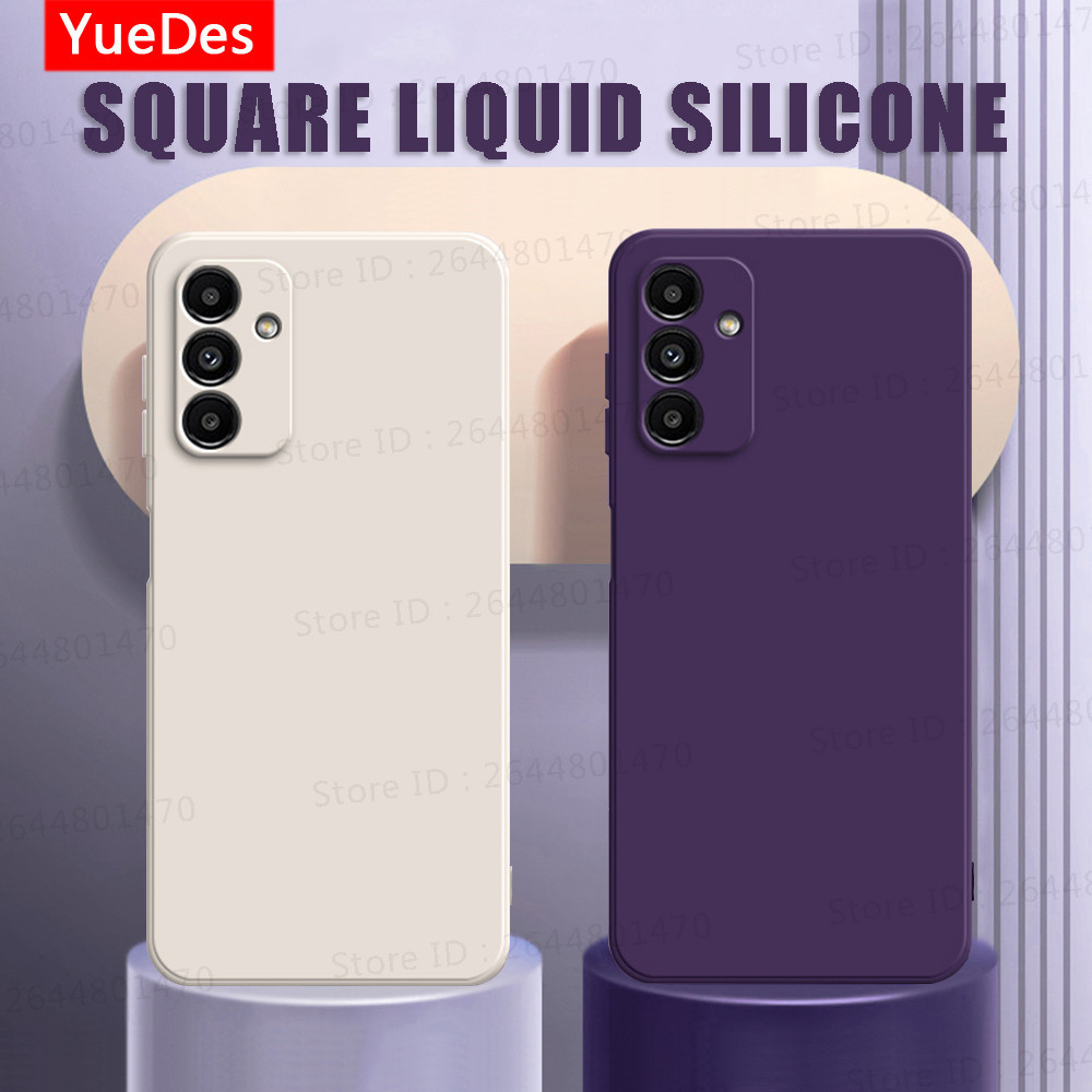 A55 A54 กรณี Original Square ซิลิโคนเหลวเคสโทรศัพท์สําหรับ Samsung Galaxy A34 A54 A55 A52 A72 A52S 4G 5G กรณี