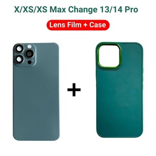 ฟิล์มเลนส์ + เคส TPU สําหรับ Iphone X Xs Max เปลี่ยน Iphone …