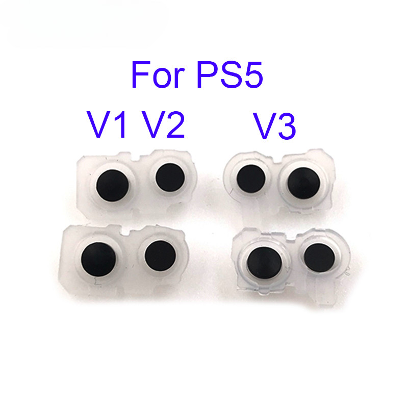 1pcs ซิลิโคน Conductive ยางกาวปุ่ม Pad สําหรับ PS5 BDM-030 010 020 สําหรับ Playstation 5 V1 V2 V3 Controller L2 R2 L1 R1 แผ่น