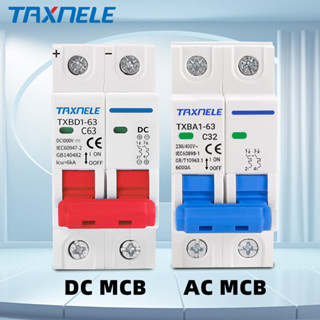 Taxnele AC DC MCB 6A 10A 16A 20A 32A 40A 50A 63A 2P พลังงานแ…
