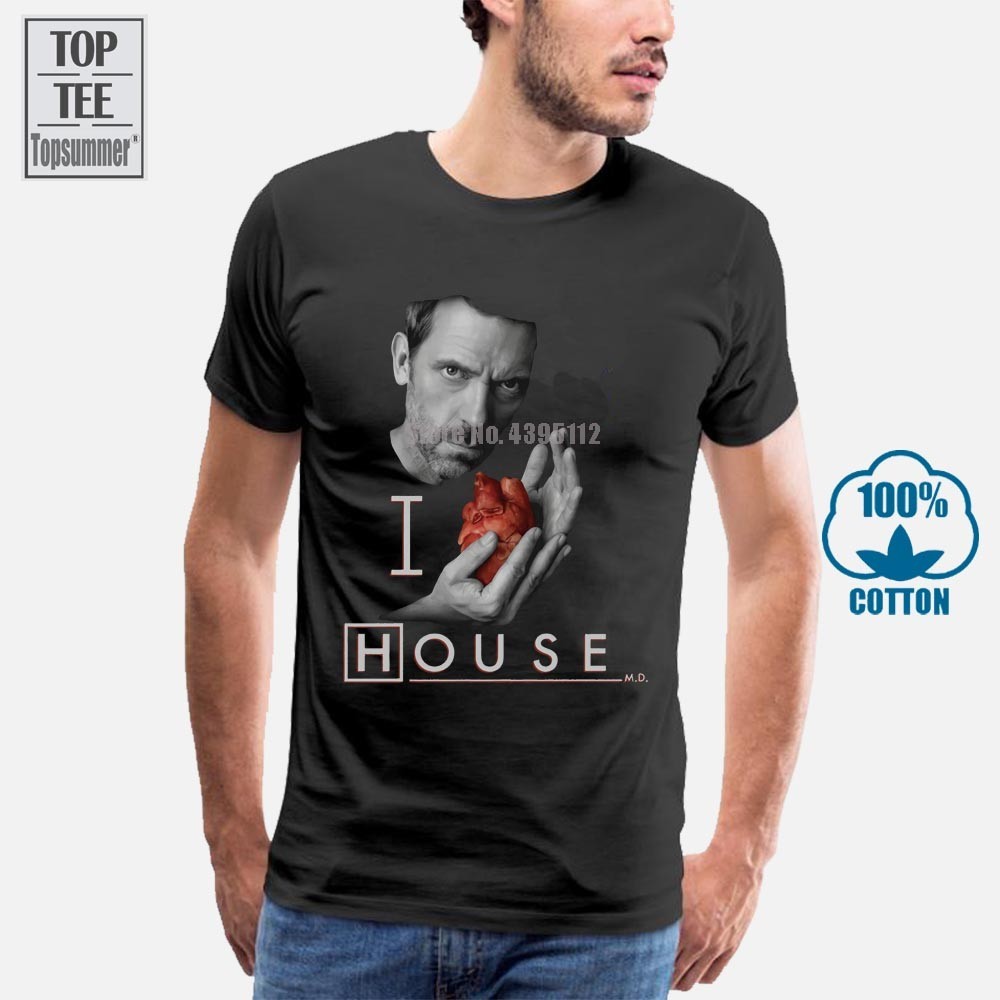 House Tv Show I Love (หัวใจ) Dr House Tee T Shirt Sizes S 3Xl