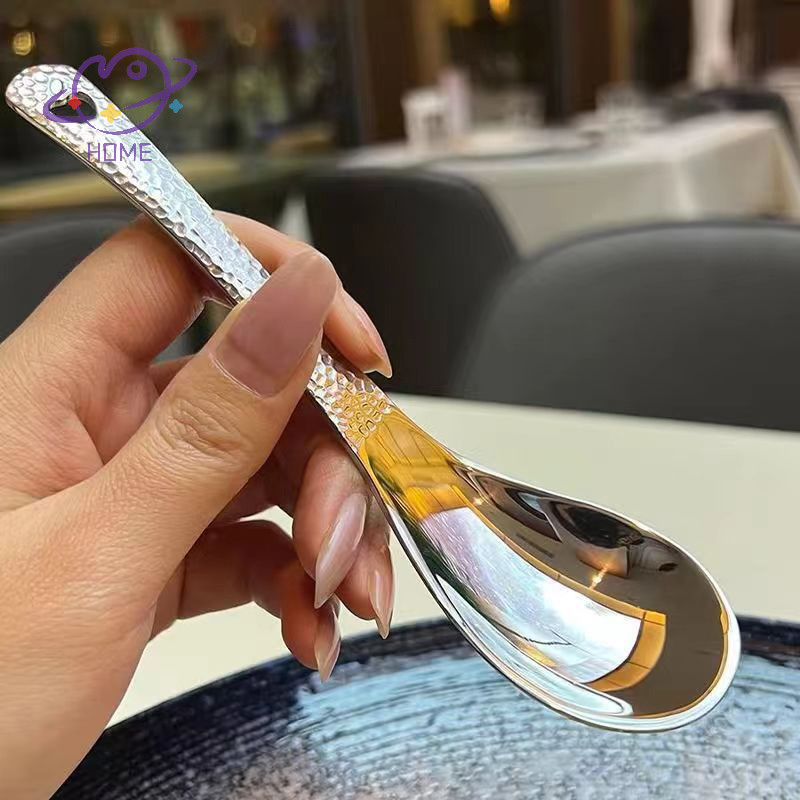 [mayhome] ช้อนซุปสแตนเลส Deepen ช้อนความจุขนาดใหญ่กระจกเงินขัด Flatware ซุปข้าว Home Kitchen Tableware {TH}