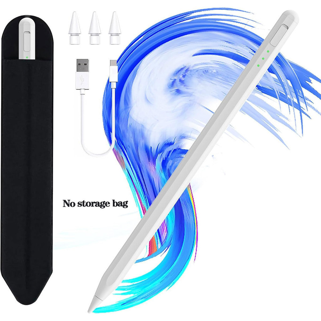 ปากกาสไตลัสสําหรับ iPad10&9thGen,14Mins Faster Charge,พร้อมที่ใส่ดินสอ,ปฏิเสธฝ่ามือ,ความไวแบบเอียง,ส
