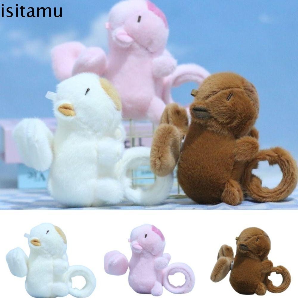 Isitaft Capybara Clap Circle Toys, Capybara Rodent Wings Trembling Capybara Plush Wrist Band, With Wings Pull Rope Wrist Style Slap Bracelet Series ของเล่นคริสต์มาส