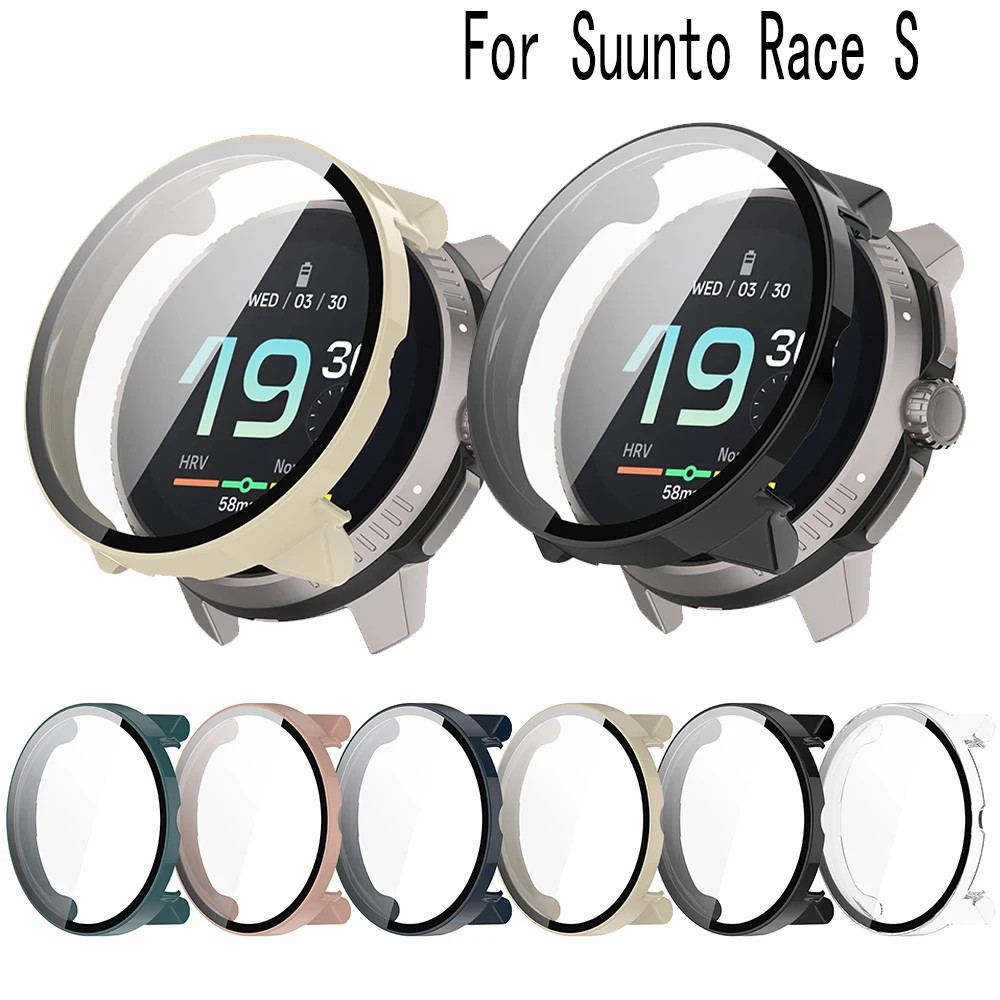ป้องกันสําหรับ Suunto Race S สมาร์ทป้องกันหน้าจอสําหรับ Suunto Race S ฝาครอบเชลล์และฟิล์มกระจกนิรภัย