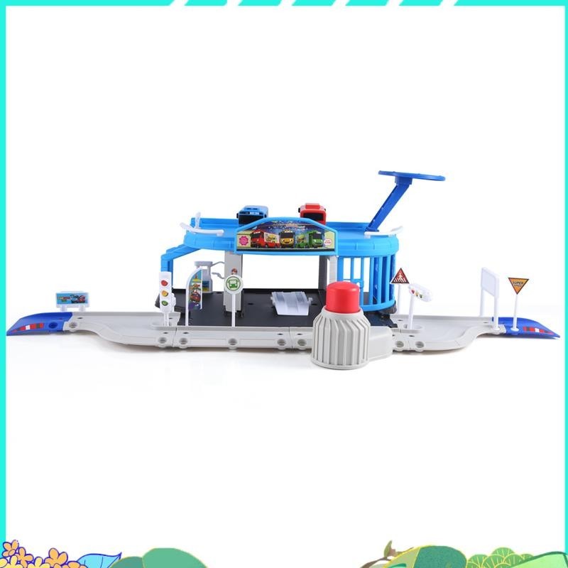 การ์ตูน Tayo the Little Bus ชุดประกอบ Bus Station ที่จอดรถรถรันเวย์รุ่น 2 Mini Tayo Bus fffefhrudh
