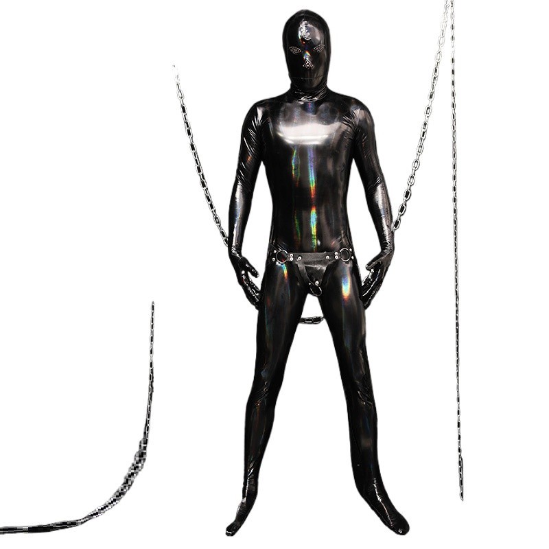 Liliflower คุณภาพสูง B13 Full Body Latex Catsuit สําหรับผู้ชาย - ชุดบอดี้สูทเสริมเซ็กซี่และรูปร่างสํ
