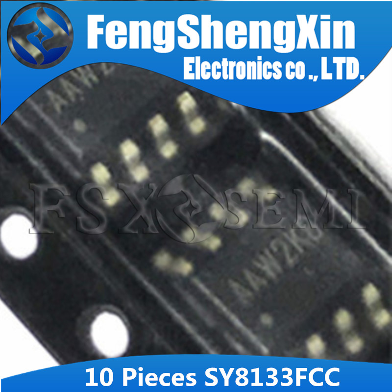 10pcs SY8133FCC SOP8 SY8133 SOP-8 SOP AAW3MA ประสิทธิภาพสูง 400KHZ 3A IC