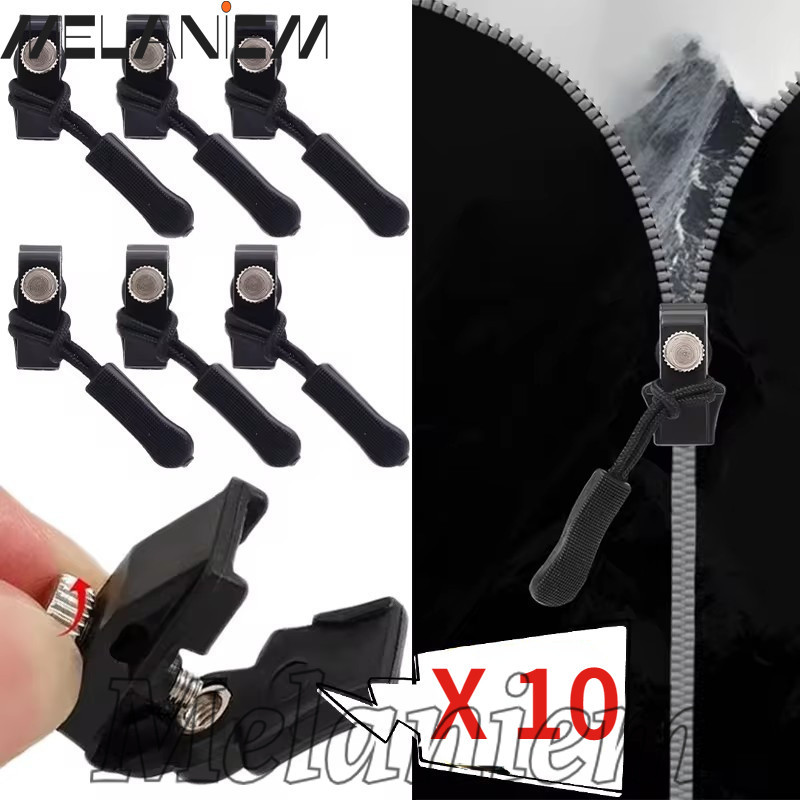 10ชิ้นซิปทันทีดึง-เครื่องมือเย็บผ้าdiy-โลหะซิปหัวชุดซ่อม-ที่ถอดออกได้,เปลี่ยน,ปฏิบัติ-ซิปสไลด์ดึงล็อค-สําหรับแจ็คเก็ต,กระเป๋า