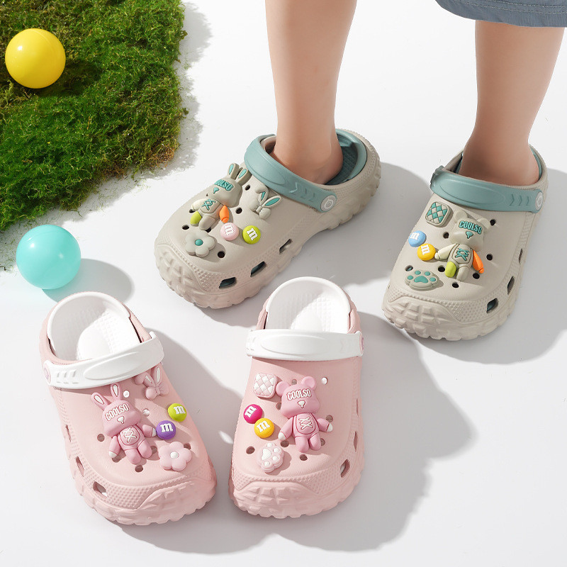 ใช่แล้ว 6-14ปีเด็กยางลื่นด้านล่างการ์ตูนหมีรองเท้าแตะ - รูปที่ 4