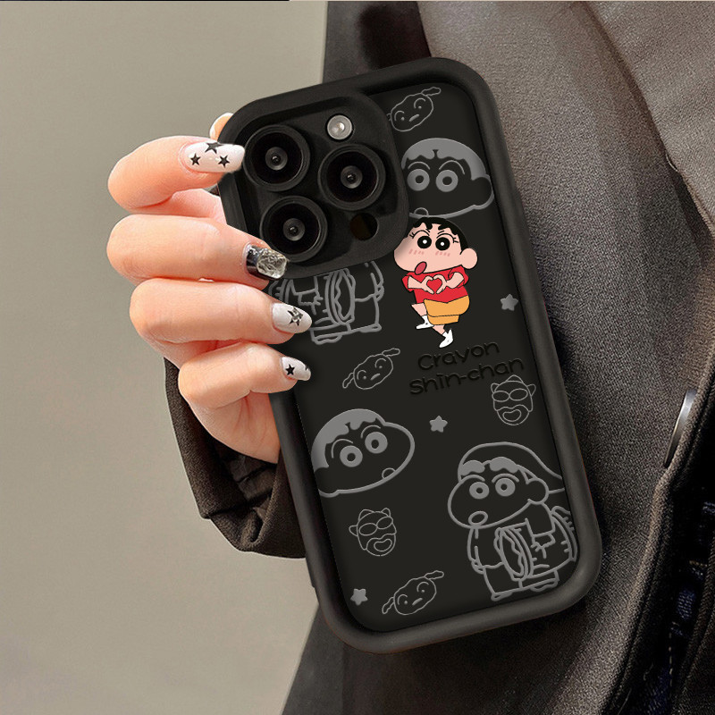 shinchan เคสการ์ตูน คดีโอปโป Oppo A11 A15 A16 A17 A5 A7 รูปที่ 7