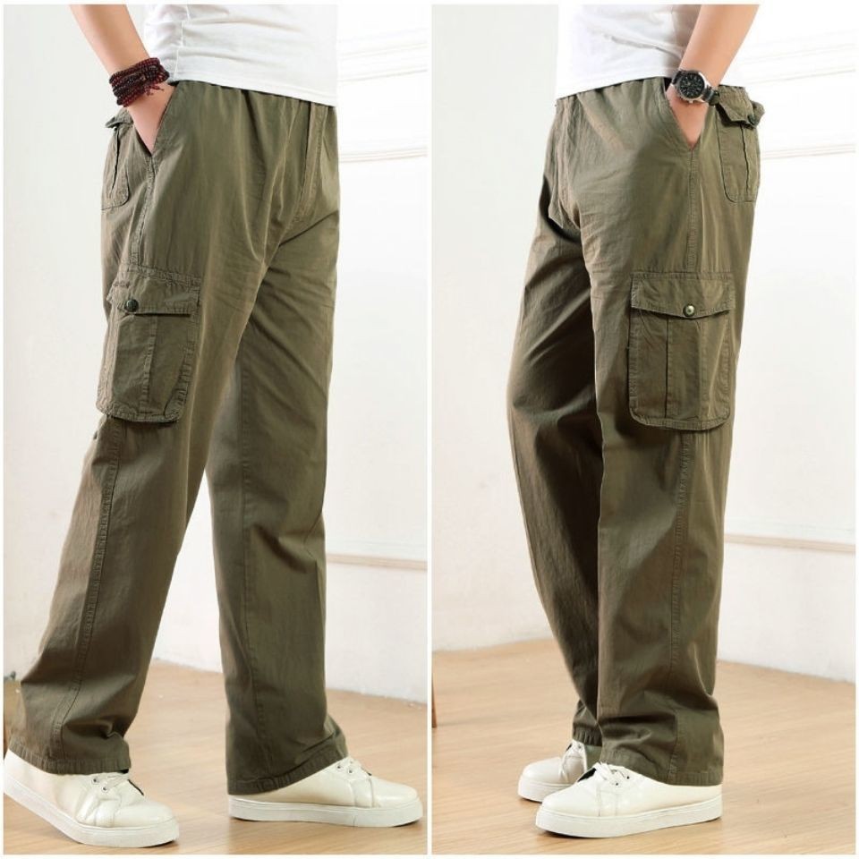 กางเกงทำงานผู้ชาย กางเกงขายาวผ้ายืด
