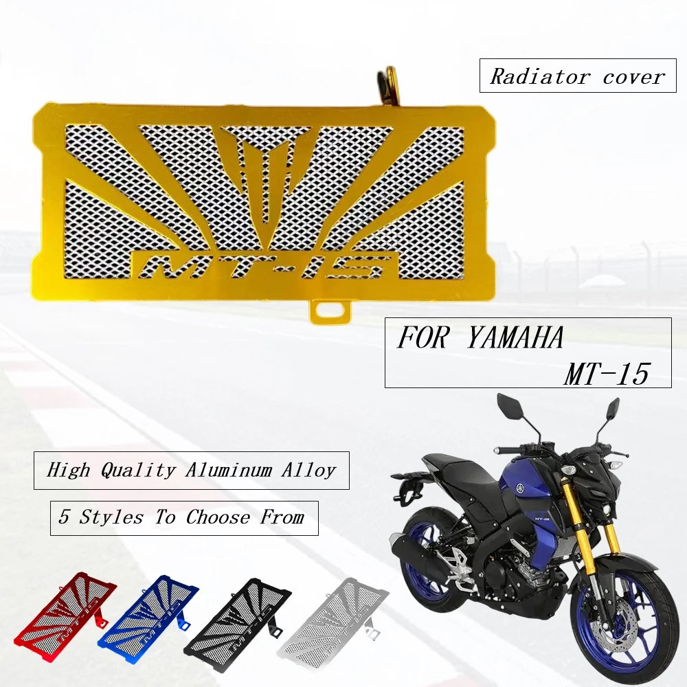 สําหรับ YAMAHA MT-15 MT15 MT 15 M-SLAZ 150 หม้อน้ํารถจักรยานยนต์ฝาครอบ Water Cooler Guard Grill Protector อลูมิเนียม 2018 - 2021