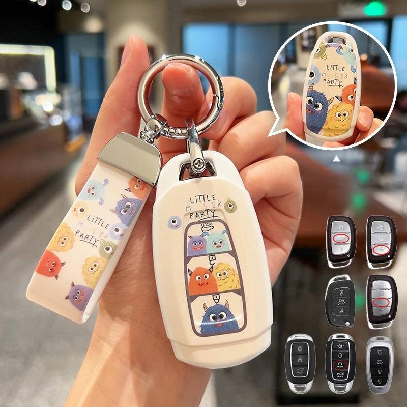 เคสรีโมท Hyundai ปลอกกุญแจรถ creta Stargazer X i10 ix35 Elantra tucson L accent 2021 Santafe 2023 acent 2020 สถาน kona 2019 เคสกุญแจรถยนต์ เคสกุญแจรีโมทรถยนต์