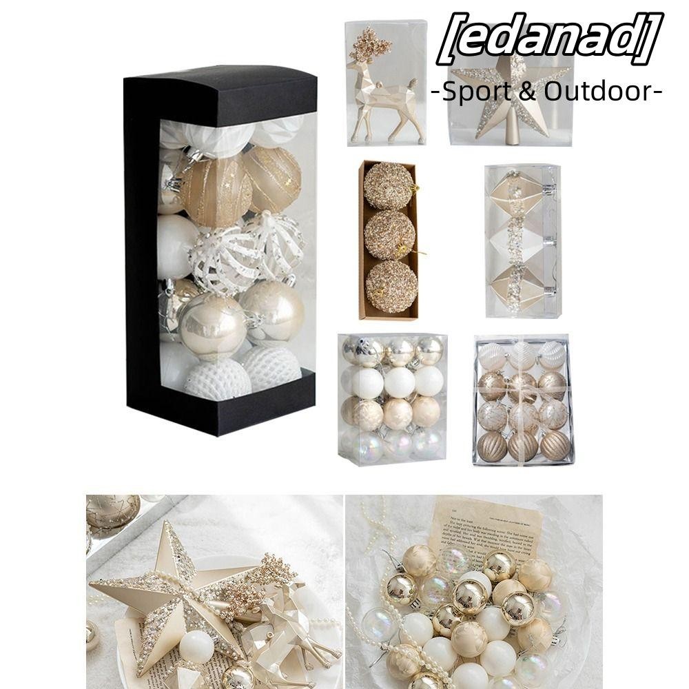 Edanad ตกแต่งต้นคริสต์มาส, Baubles แขวนตกแต่งต้นคริสต์มาสแขวนตกแต่ง, Photo Props คริสต์มาสลูกแชมเปญสีจี้ Xmas แขวนเครื่องประดับคริสต์มาส