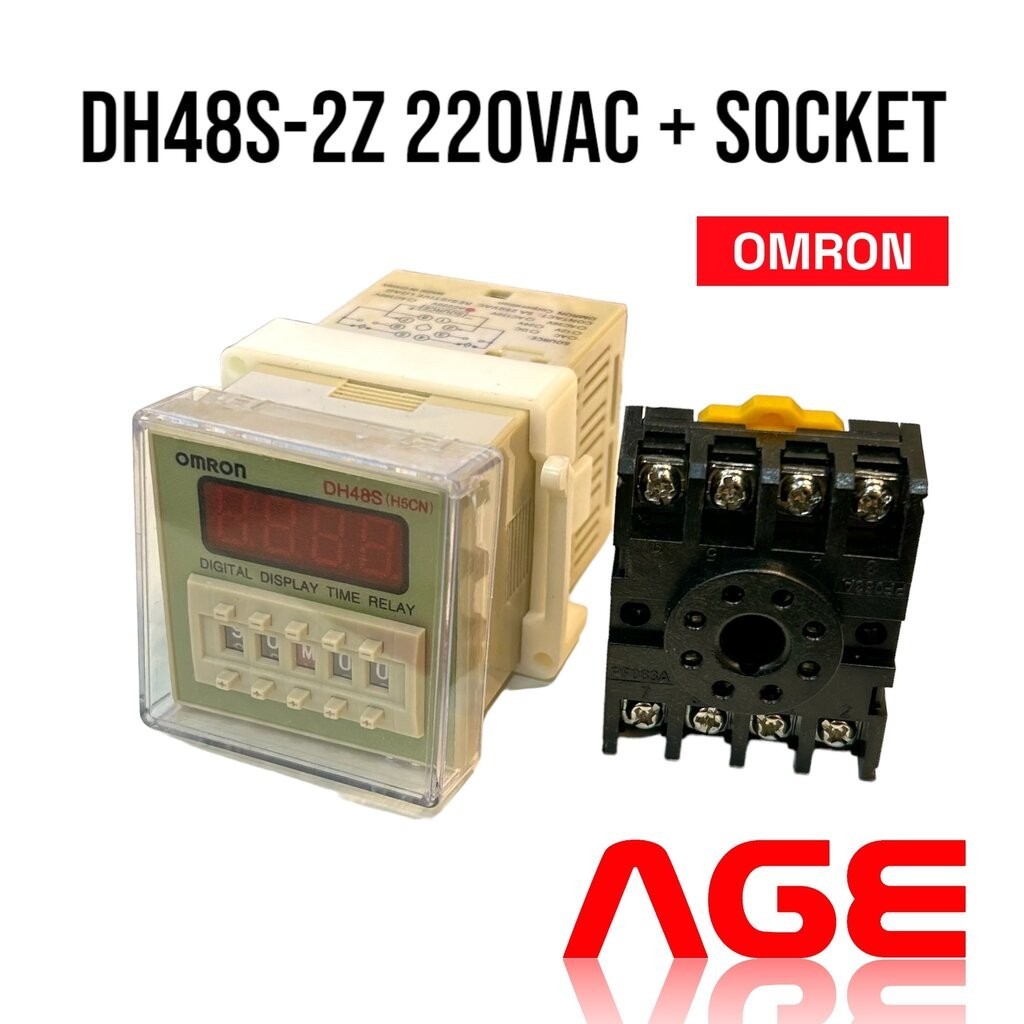 TIMER OMRON DH48S-2Z 220VAC + SOCKET