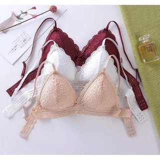 #261 สินค้าพร้อมส่งจากไทย บราสายเดี่ยว บราลูกไม้ ปรับสายได้ ไม่มีโครง หลังตะขอ ฟรีไซส์ สินค้าพร้อมส่ง