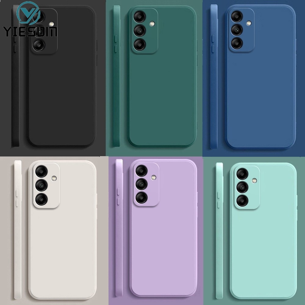 สําหรับ Samsung Galaxy A57 A37 A27 A17 A07 A06 A16 A26 A35 A36 A55 A56 Ultra Thin Matte แม่เหล็กเคสโทรศัพท์สีทึบกันกระแทกซิลิโคนแข็ง