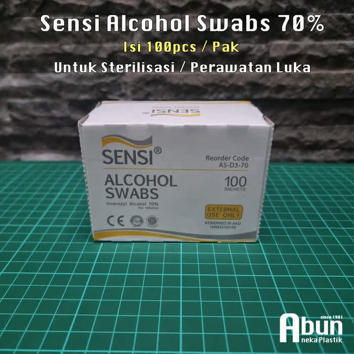 ไม้กวาด Sensi Alchohol (70%) เนื้อหา 100 ชิ้น