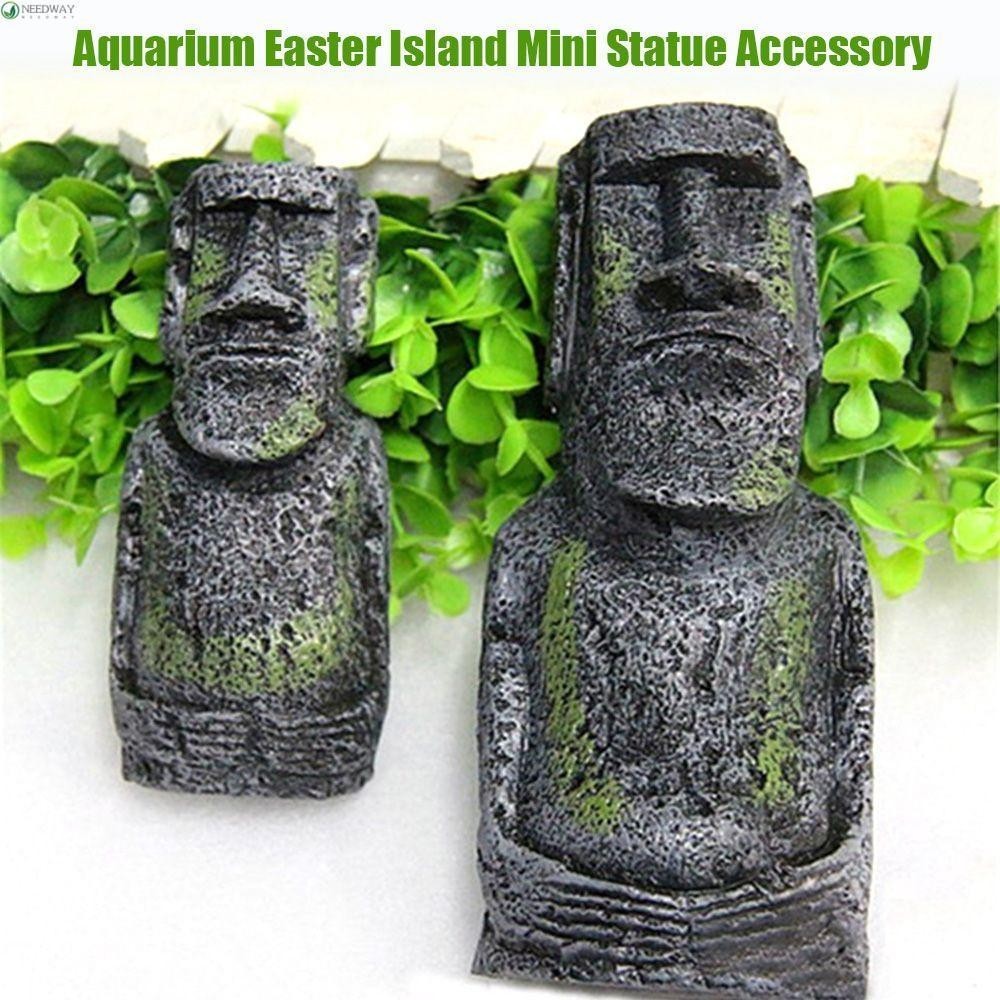 needway โบราณ easter island สําหรับตกแต่งประดับตู้ปลา