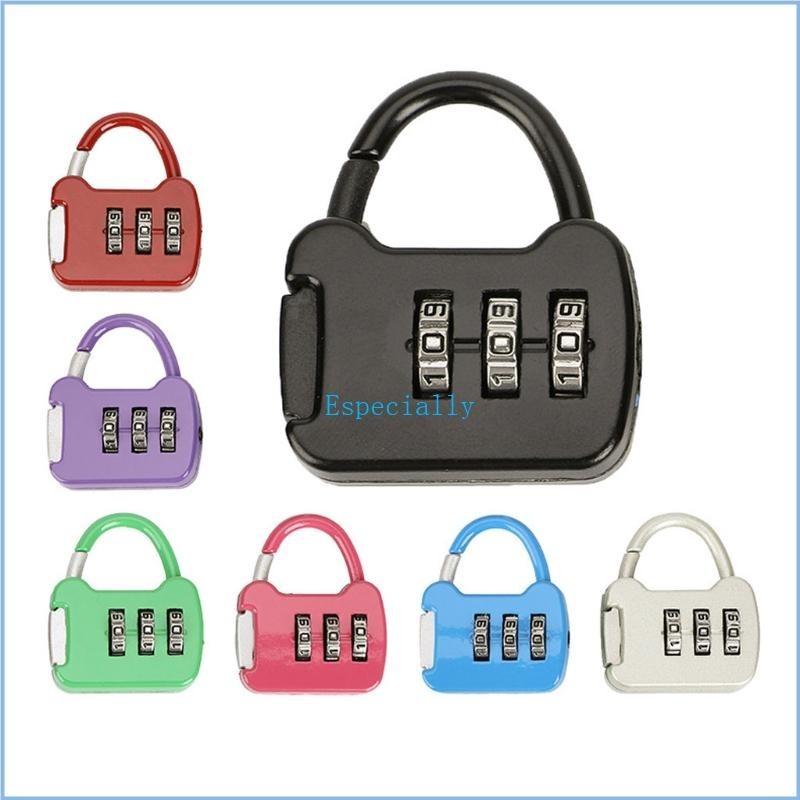 Esp 3 หลักรหัสล็อคกระเป๋าเดินทางขนาดเล็กสําหรับกรณีล็อค Keyless Shackle Loc