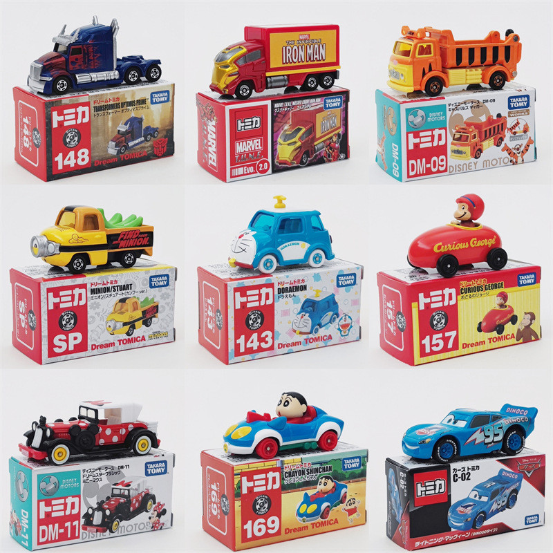 Tomica โดมิกาโลหะผสมจำลองรถโมเดลรถของเล่นเด็กผู้ชายคอลเลกชันการ์ตูน IP ของขวัญเครื่องประดับ zgz9