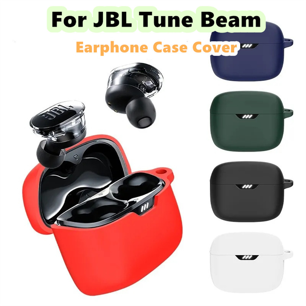 สําหรับ JBL Tune Beam Case Casing Soft Silicone Trend สีทึบ series Case Cover