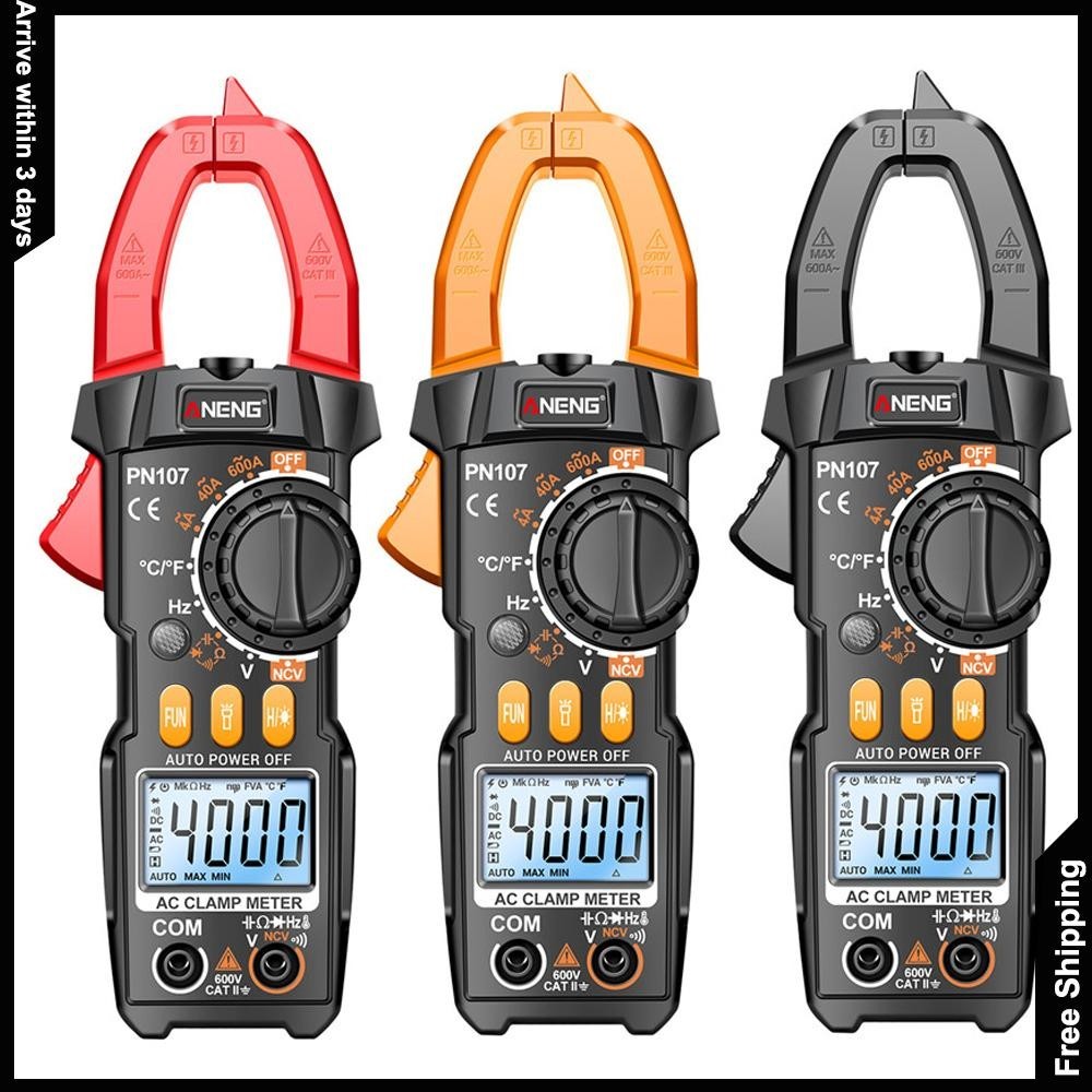 Digital Clamp Meter โวลต์มิเตอร์แอมป์มิเตอร์จอแสดงผล LCD มัลติมิเตอร์ 600A AC Current Tester AC/DC แรงดันไฟฟ้า Multitester Professional เครื่องมือ