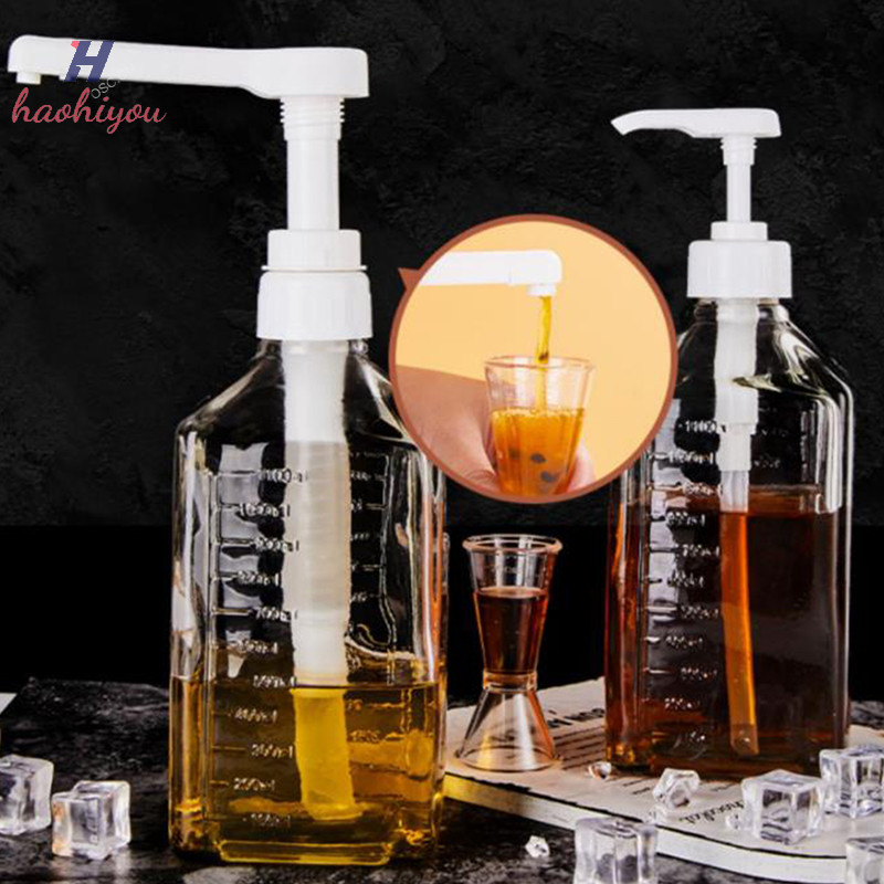 <haohiyou> 1600ml เครื่องจ่ายน้ําเชื่อมกาแฟ Multi-Function ซอสน้ําผึ้งซอสมะเขือเทศขวด W/ปั๊ม Nice