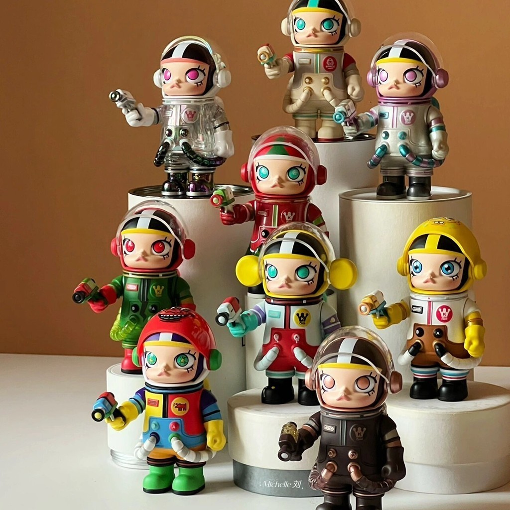 🚚พร้อมส่ง🚚Mega Collection Series MOLLY100% Bubble Jasmine Anniversary Astronaut Mystery Box Figure