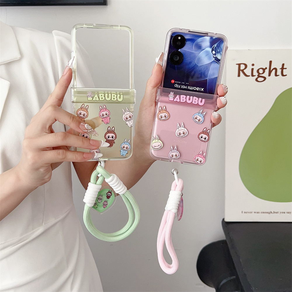 น่ารักการ์ตูนใสกันกระแทกกันชนปลอกสําหรับsamsung Galaxy Z Flip5 Ins TPU Samsung Z Flip6 Flip5 Z 5 4 3