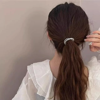 Spiral Hair Rope Hair Ties Rubber Ponytails Headwear Accessory