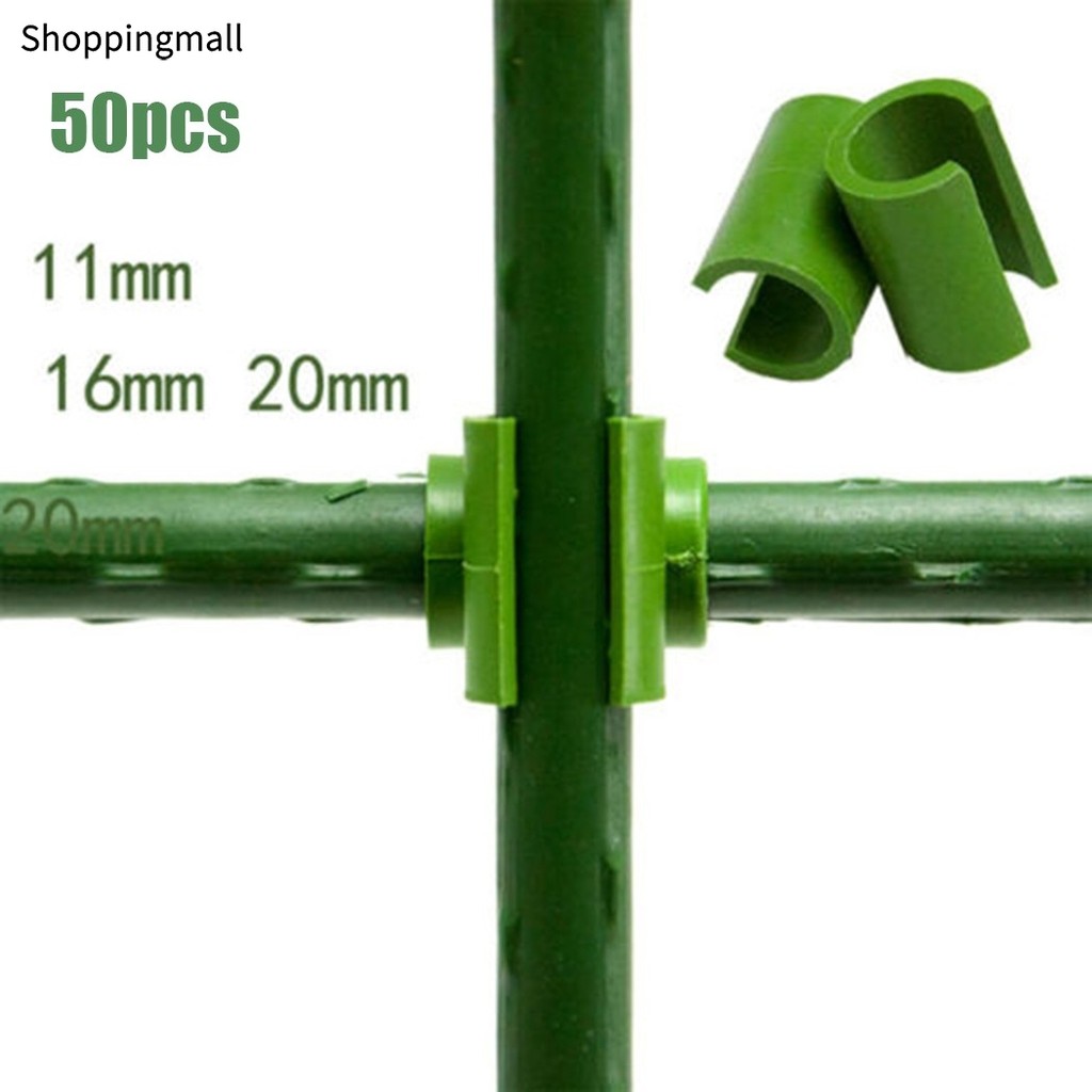 [BETL]50 ชิ้นพืช Trellis Connector Clip Stake คลิปสําหรับก้านกรอบสวนคงที่