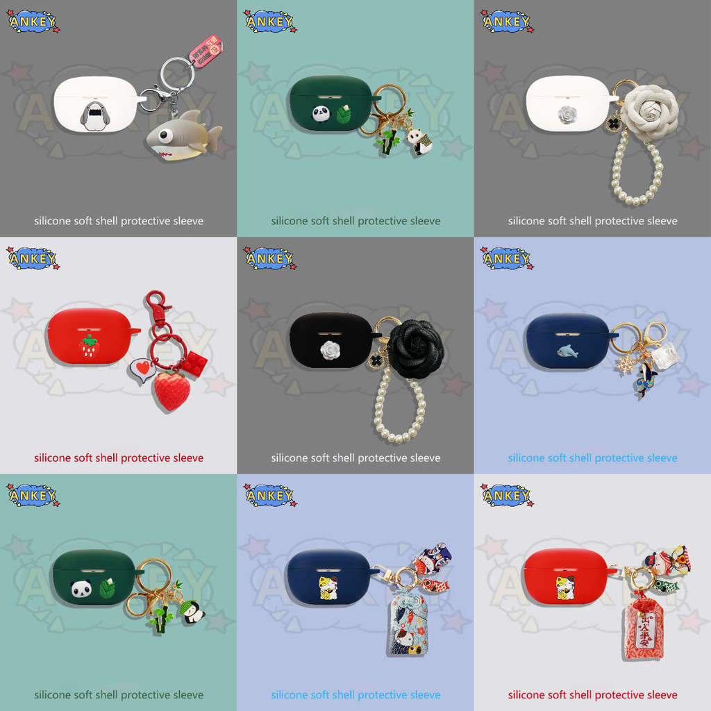 Case for Honor Choice EarBuds Clip 2 Protective silicone Cute Cartoon Covers Honor Choice EarBuds Cl
