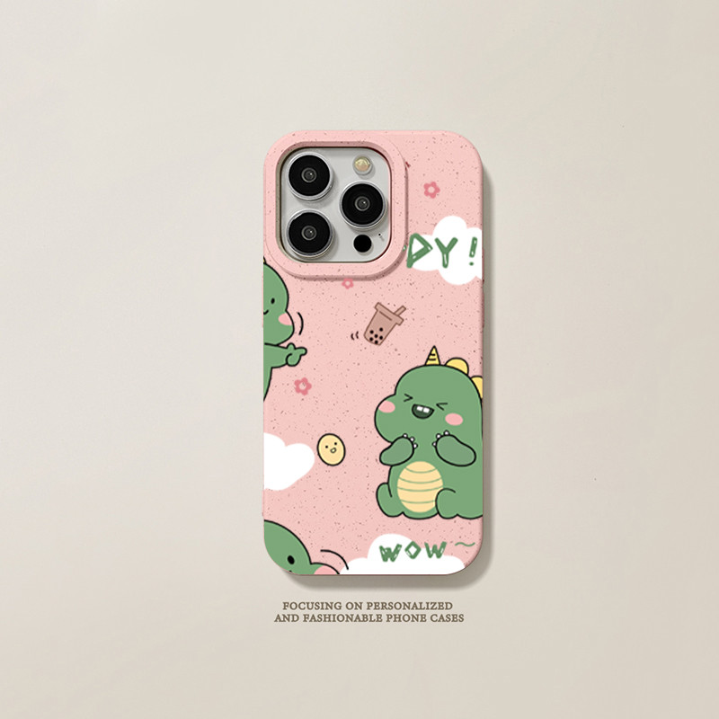 ขั้นสูง กรณีโทรศัพท์ อะนิเมะ ป้องกันการชนกัน iPhone 7 8 Plus 15PRO XR XS X 11  13 12 14 Pro Max มังกรนมมีความสุข - รูปที่ 6