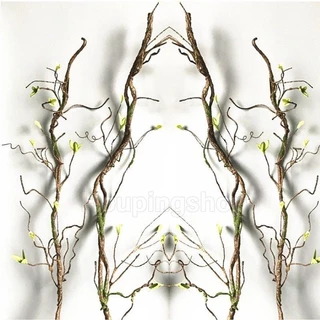 1 ชิ้น 90 ซม.ประดิษฐ์สาขาต้นไม้แห้งพลาสติก Vine Twig Home Wall Decor