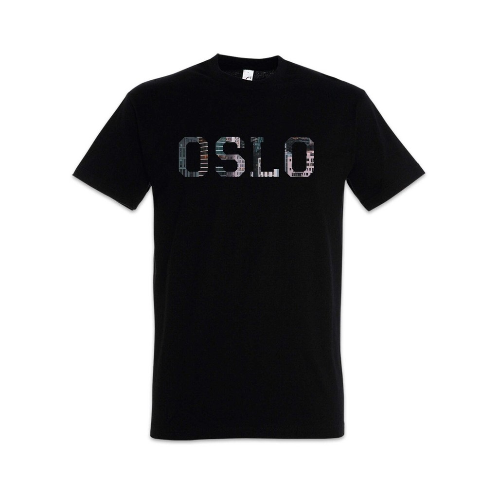 เสื้อยืด Oslo Skyline City City นอร์เวย์