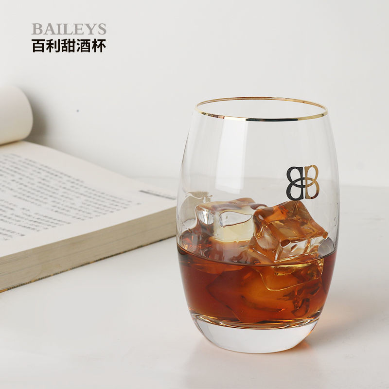 BAILEYS Baili แก้วไวน์หวานพนมเปญแก้วขนมแก้ววิสกี้แก้วสาเกแก้วไวน์ตะวันตกแก้วไวน์รูปไข่ j7yg
