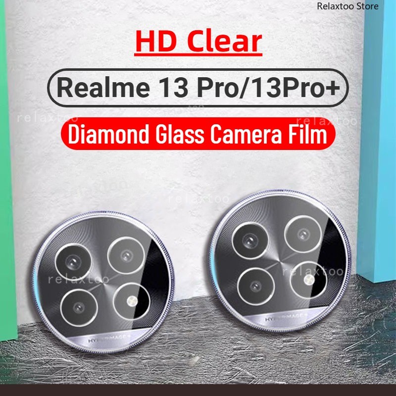 Realme13 5G 3D Curved Glass Camera Lens Protector Film For Realme 13 Pro Plus Pro+ 13Pro+ 13+ Realme13Pro+ Realme13+ 4G 5G HD Clear Back Camera Screen Protect Tempered Glass Phone Film