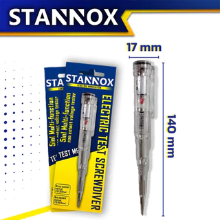 ไขควงลองไฟ ปากแบน STANNOX รุ่นลุยงานหนัก ปากกาทดสอบแรงดันไฟฟ้า ไขควังวัดไฟ แบบไม่สัมผัส มีไฟ LED