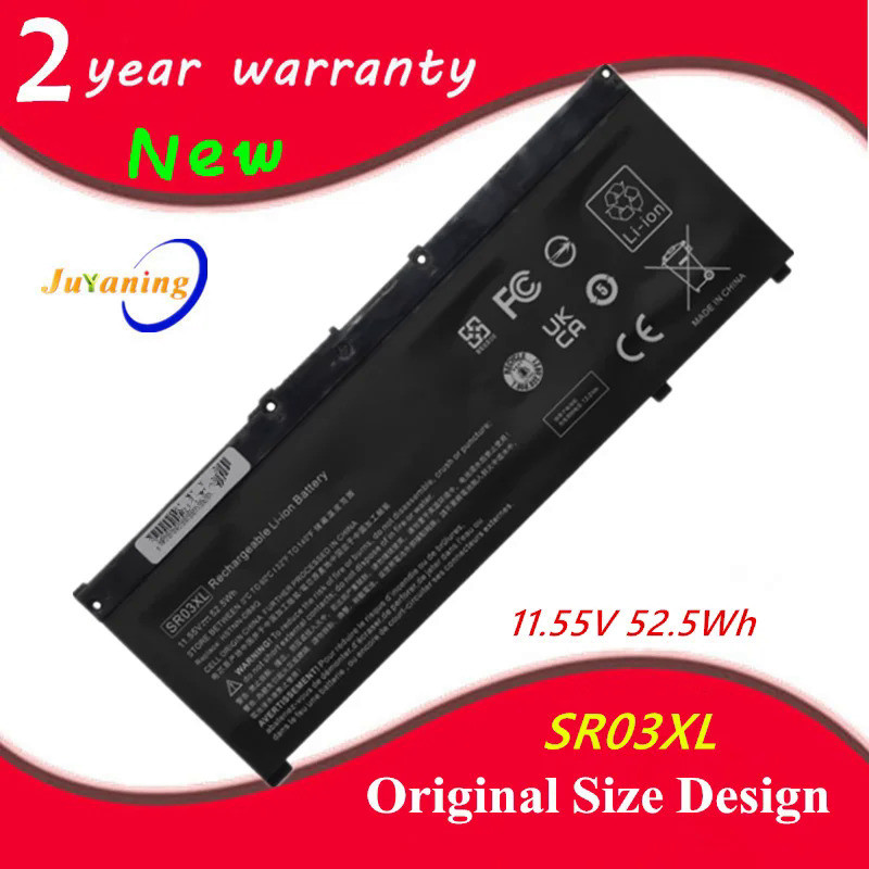 SR03XL แบตเตอรี่แล็ปท็อป For HP Envy x360 15-cn0000 15-cp0000 17-bw0000 HSTNN-DB8Q L08934-2B1 HSTNN-