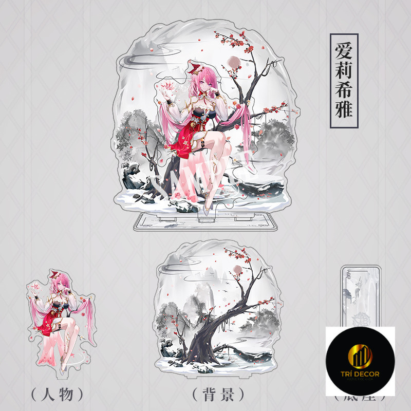 พวงกุญแจ, สแตนดี้, Honkai: Star Rail Elysia ตัวละครอะนิเมะเกมตกแต่งโต๊ะเรียน