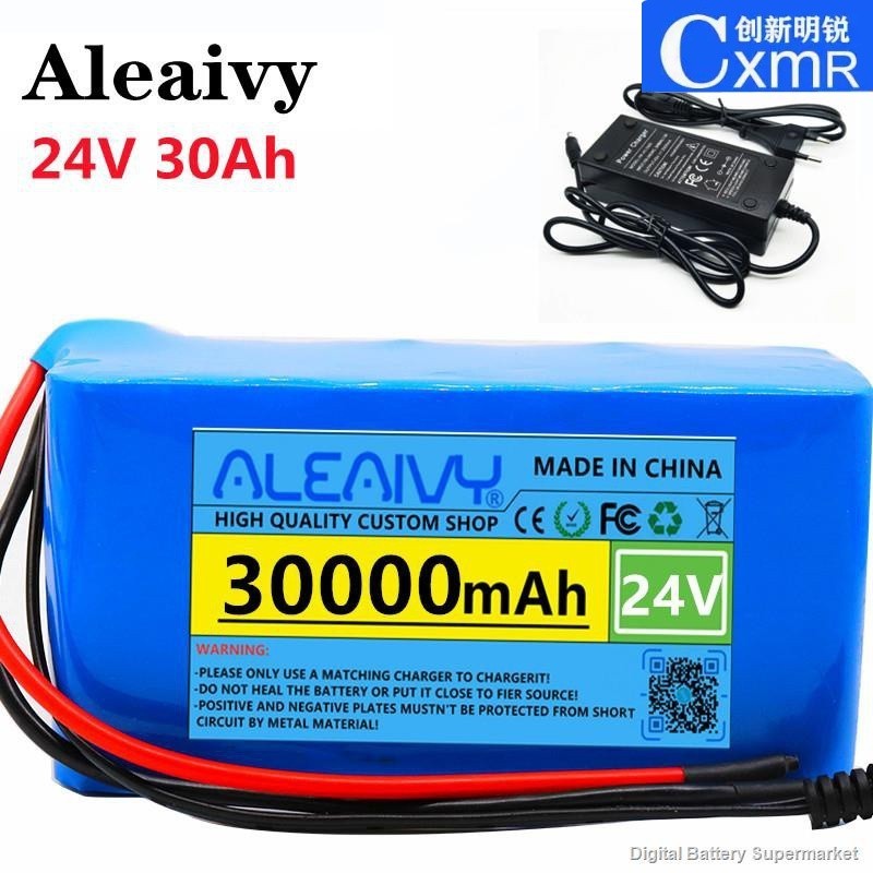 ✪แบตเตอรี่  24V 30Ah 7S3P 18650 Liion Battery Pack 29.4V 30000mAh Electric Bicycle Moped /Electric/L