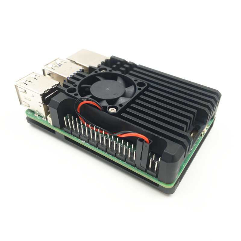 Raspberry Pi 5th Generation Shell Raspberry Pi 5 Active Cooling Cooling PWM Speed Regulating Fan Metal Armor Shell