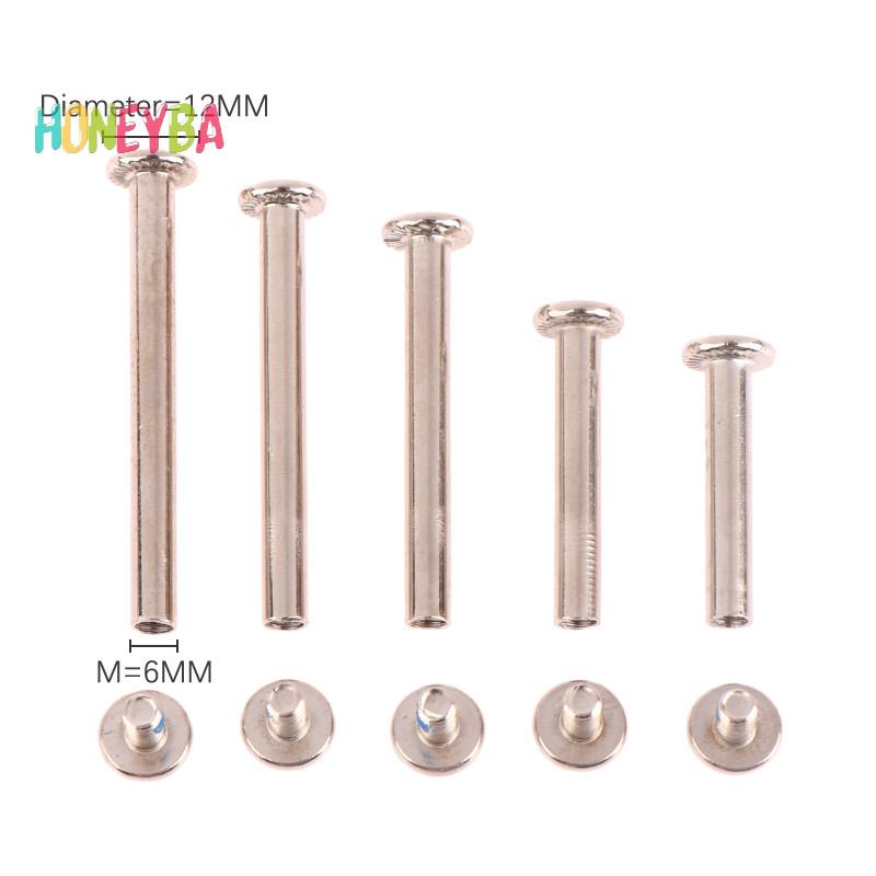 <Honeyba> 2sets สกรูกระเป๋าเดินทาง สแตนเลส อุปกรณ์เสริมกระเป๋าเดินทาง สลักเกลียวล้อกระเป๋าเดินทาง Nice