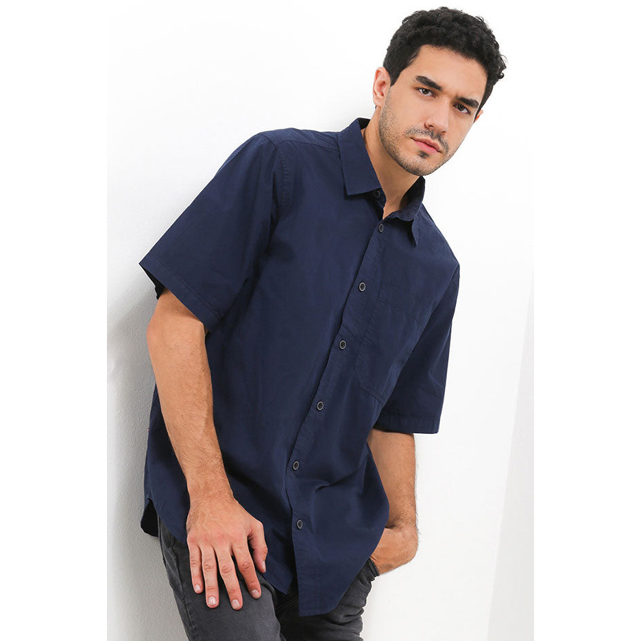 KEMEJA Cardinal Denim Lab เสื้อเชิ้ตแขนสั้นผู้ชาย C0010P02H