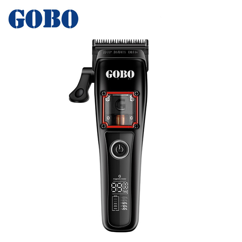 Gobo clipper 28 Upgraded Vector motor ร้านทําผมมืออาชีพปัตตาเลี่ยนผมฝาครอบโลหะสามารถชาร์จได้ 10,000 