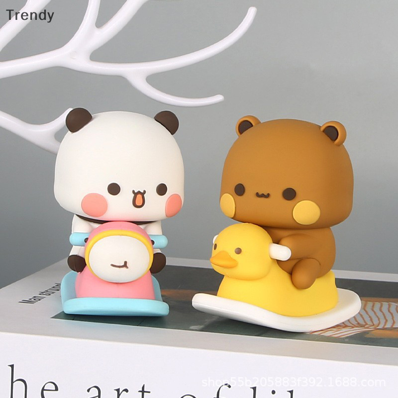 [อินเทรนด์] Kawaii Bubu และ Dudu ตุ๊กตาเครื่องประดับน่ารักการ์ตูน Mitao Panda ของเล่นตกแต่งรถ Home Desktop Decor ของขวัญ Boutique