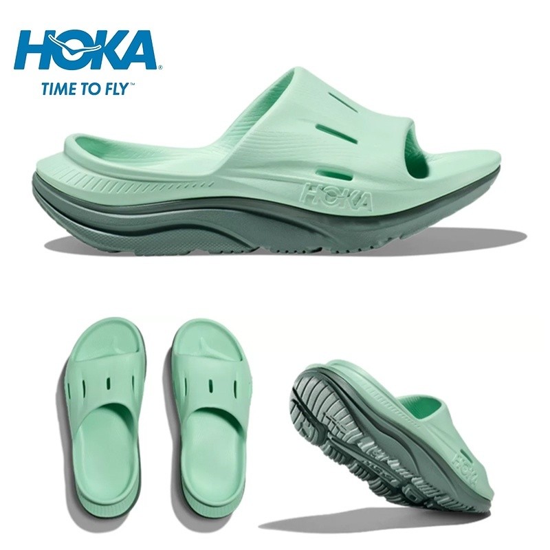 Hoka ONEONE ORDA RECOVERY SLIDE 3 ใหม่ผู้ชายและผู้หญิง EVA ยางรองเท้าแตะกันน้ําแฟชั่นรองเท้าแตะกีฬา